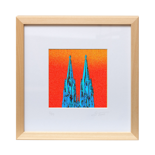 1er Grafik orange-blau